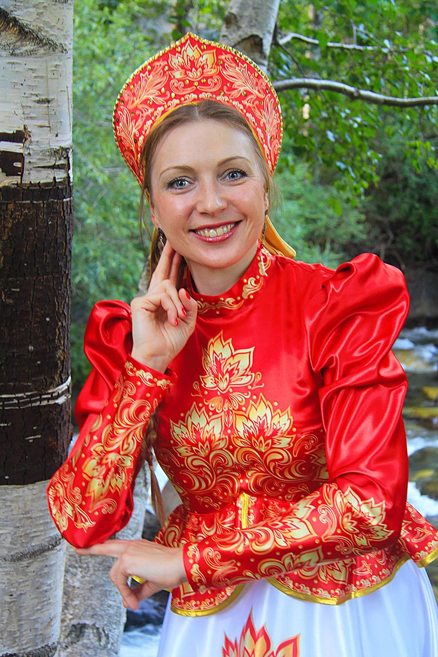 Women in Slavic costumes in Kuantan