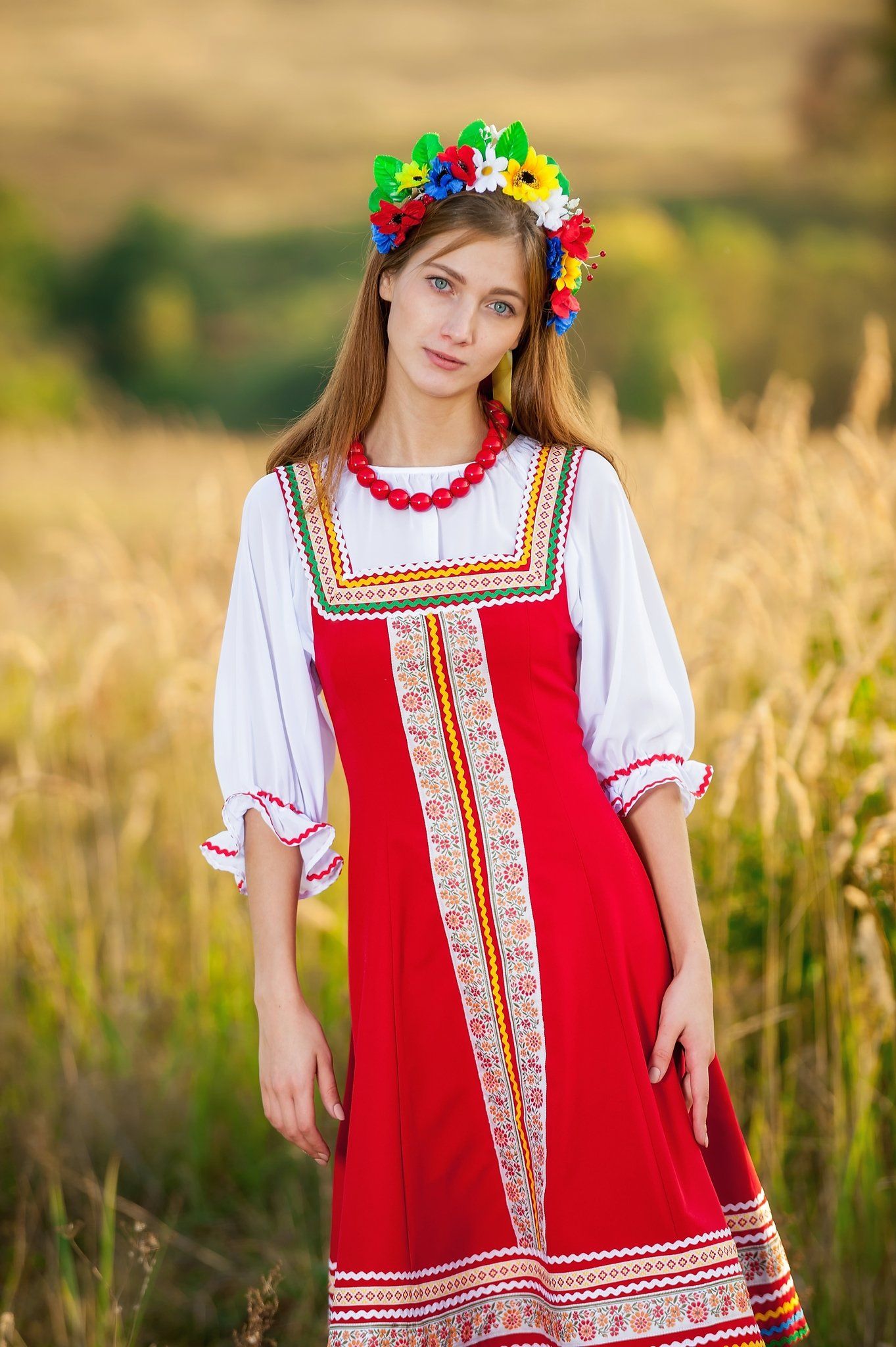 Women in Slavic costumes in Kuantan